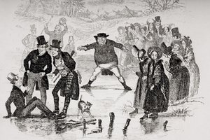 M. Pickwick glisse, illustration de 